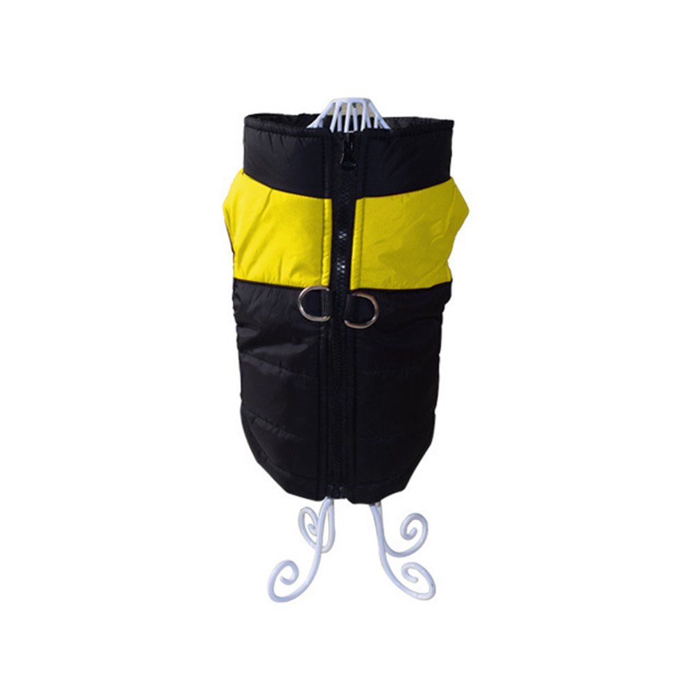 Plus Size Waterproof Pet Dog Vest Jacket Winter  Pitbull Coat S-7XL Yellow M