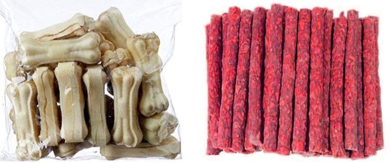 PetNutro Dog Food Dog Chew Sticks Combo of Dog Bones (200g), Mutton Munchy (250g) Beef, Mutton Dog Chew  (450 g, Pack of 2)