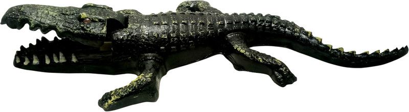 Skystar Decorative Crocodile Toy With Air Bubble Arrangement In Crocodile Face (24 cm) Laterite Unplanted Substrate  (Black, 0.3 kg)