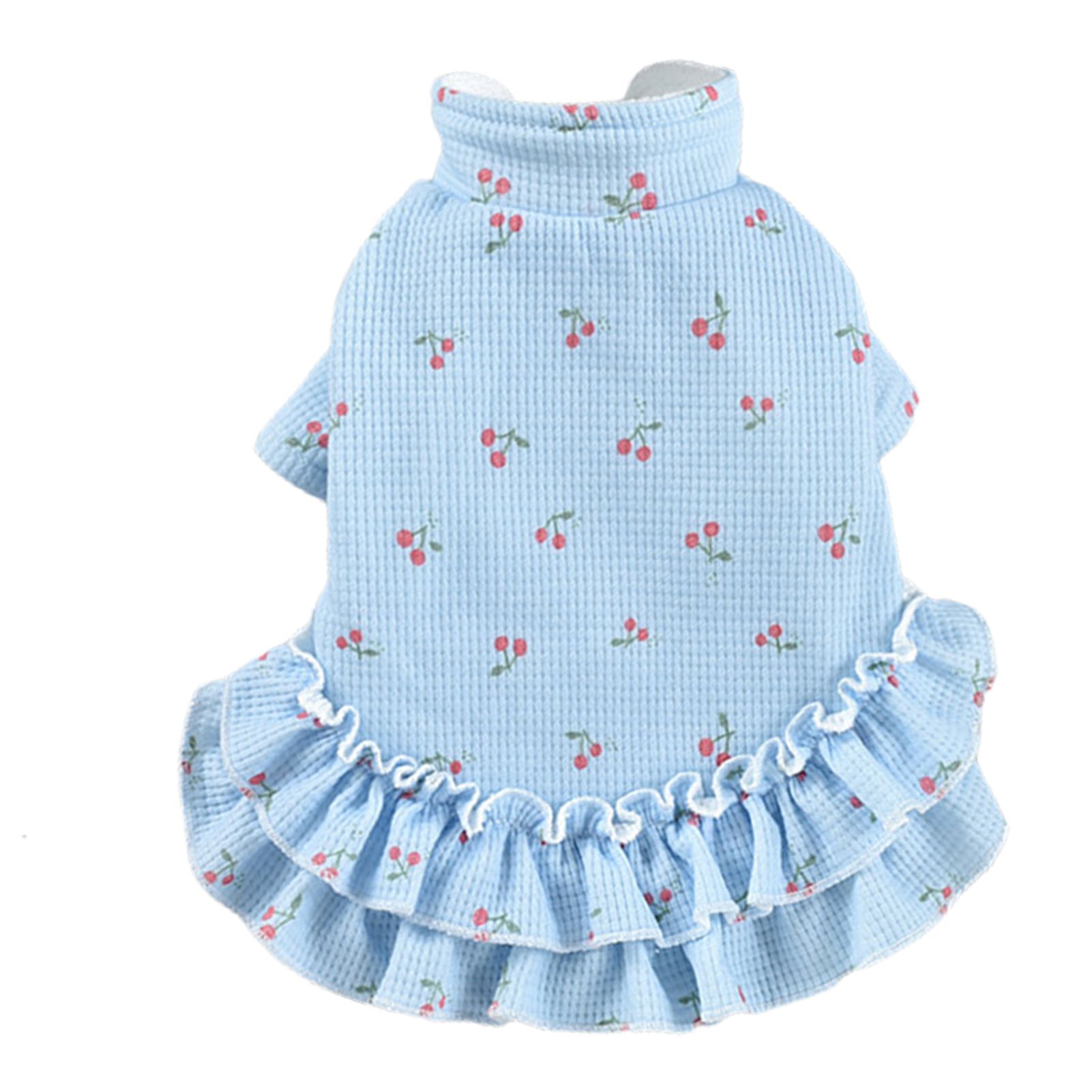 Pet Skirt Stand-up Collar Dog Long Sleeves Thickened Tops