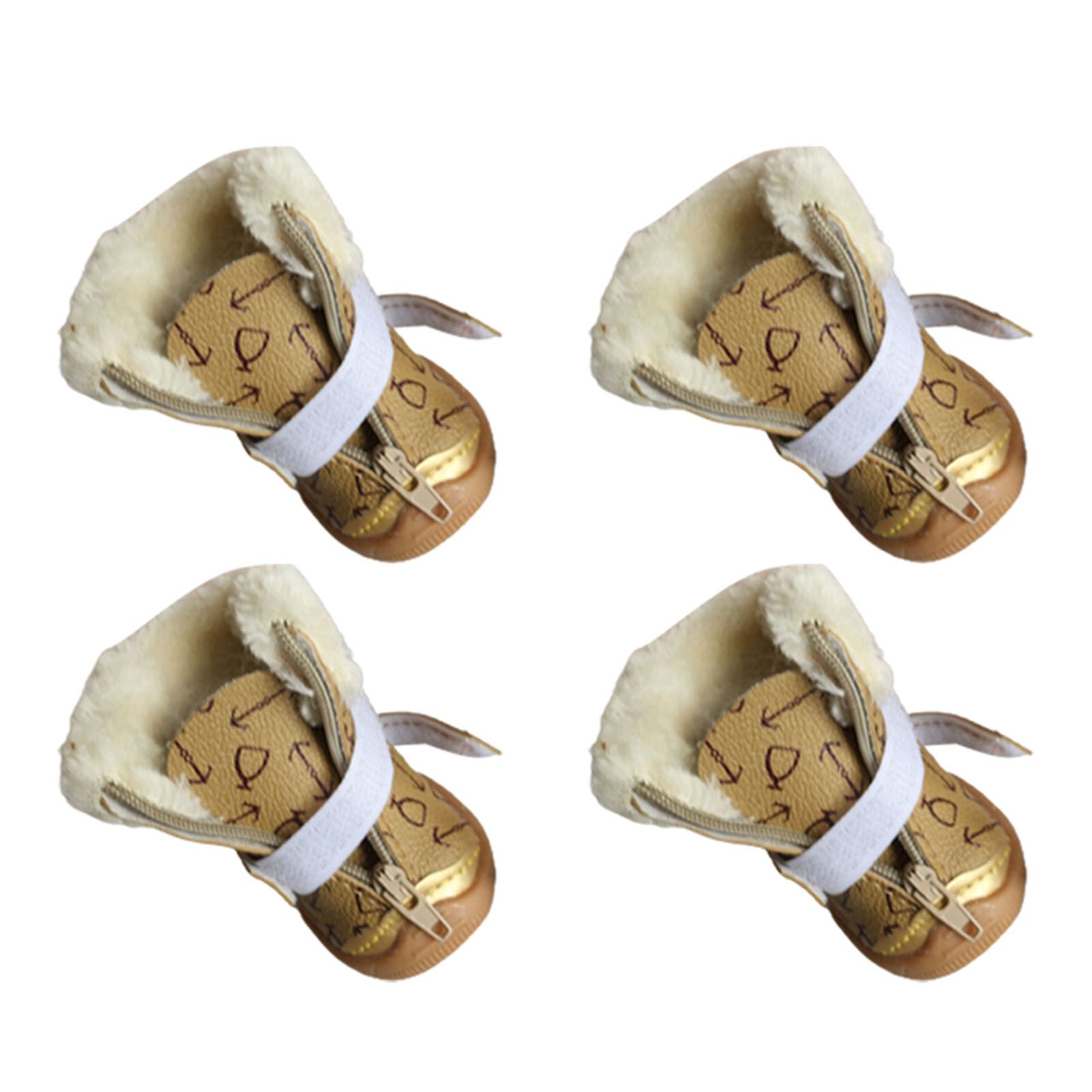 Pet Snow Boots Breathable Bite-resistant Puppy Cartoon Shoes Pet Winter Boots