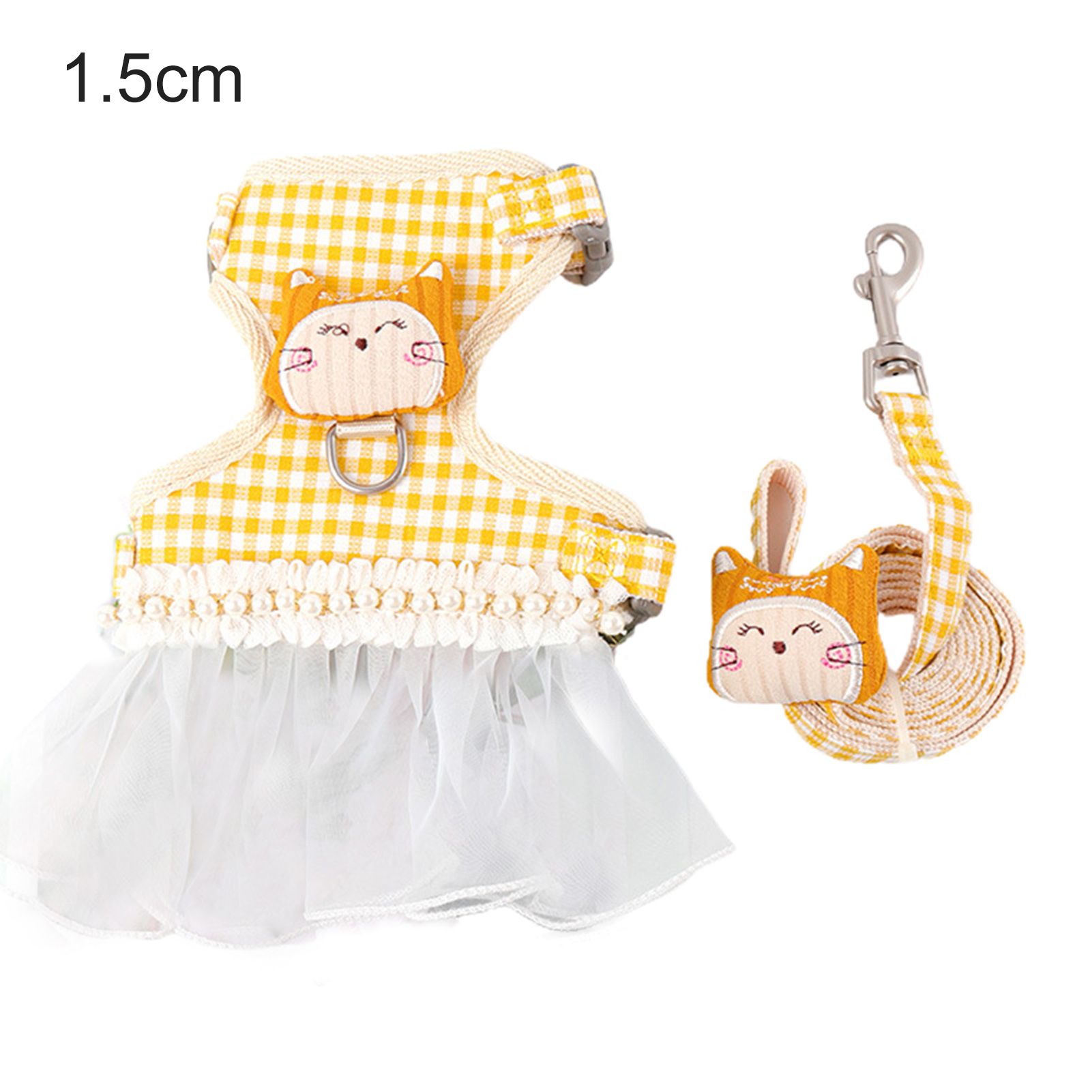 Pet Chest Strap Plaid Pattern Fashion Pet Harness Trtion Leash