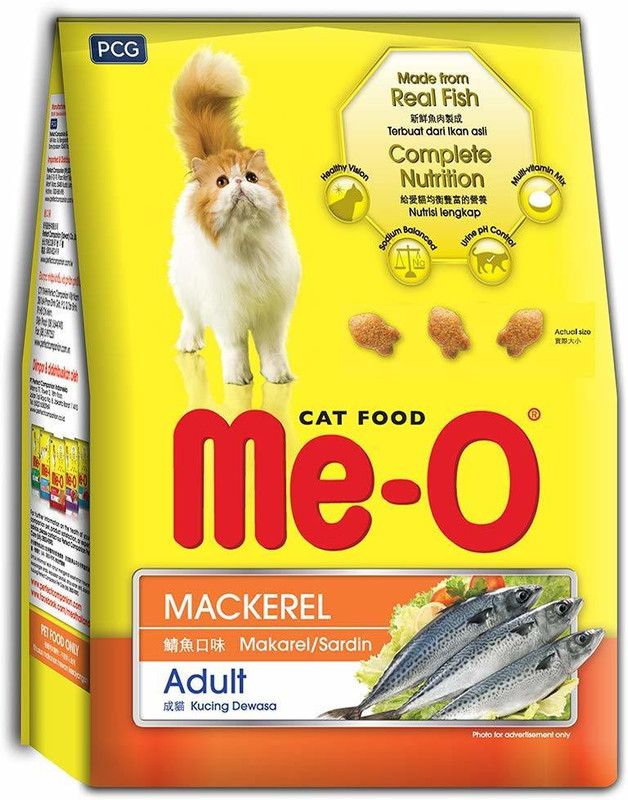 Me-O JP Pet Products Mackrel-3kg Mackeral 3 kg Dry Adult Cat Food