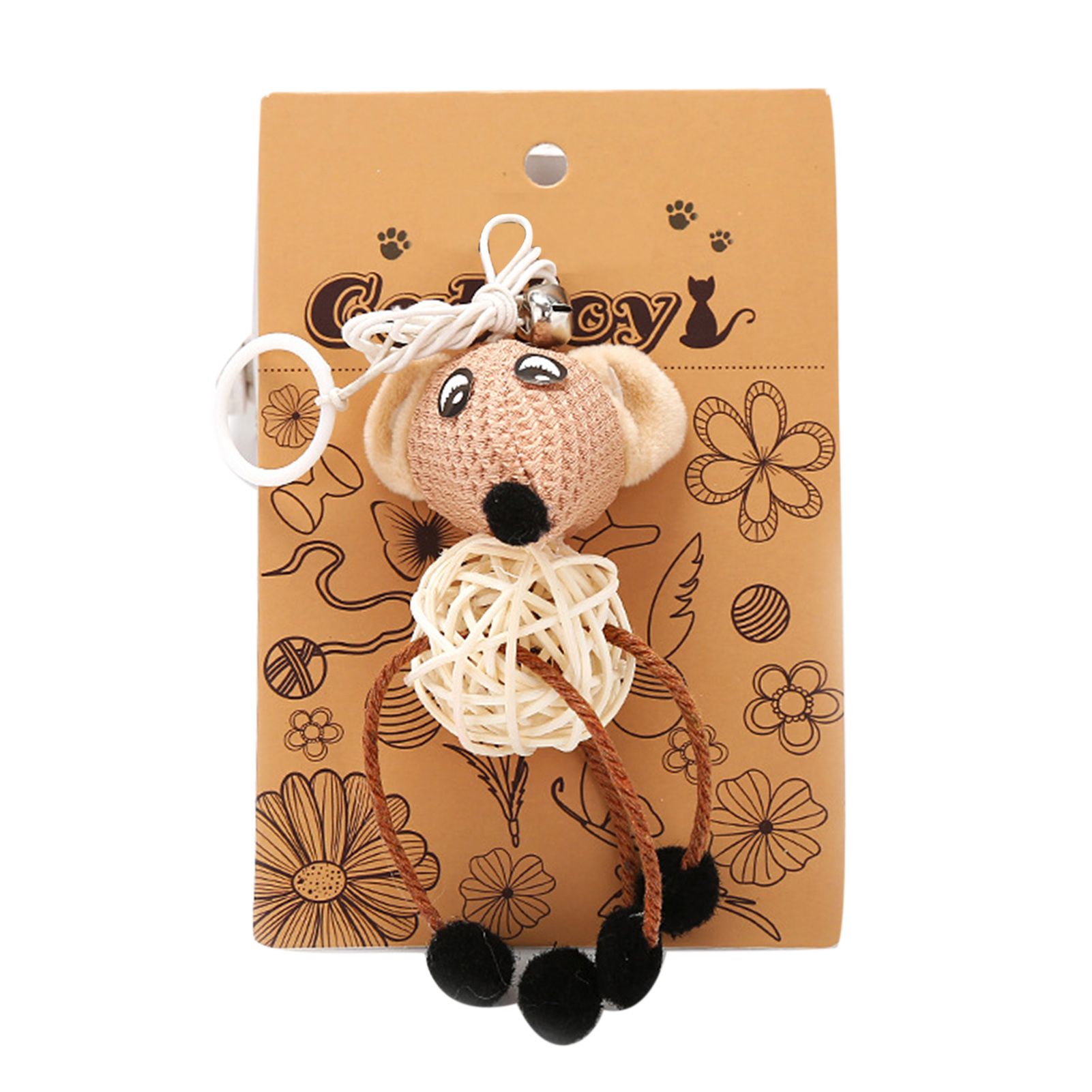 Cat Sepak Takraw Mice Bear Ring Doll Chewing Kitten Toy Anti-bite Pet Supplies