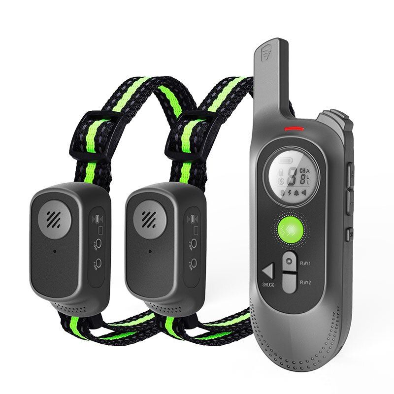 800M  Training Collar with Voice Commands Beep Vibration Shock Rechargeable Waterproof  Shock Collar Adjustable  collar PS6A  for 2