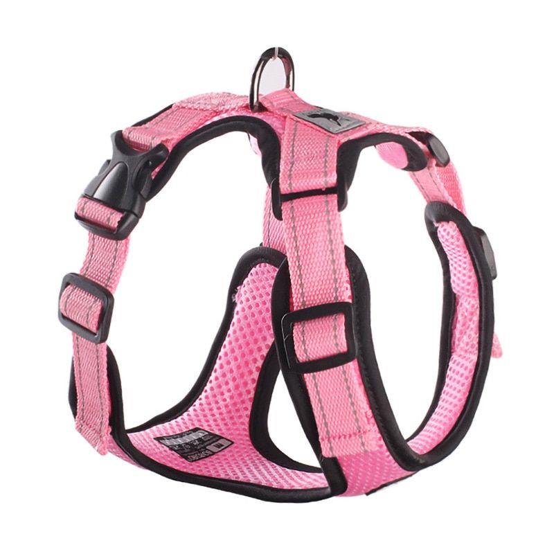 Adjustable Pet Training Product Chihuahua Pug No Pull Mesh  Harness Breathable Puppy Vest Reflective Harnesses For Small s
