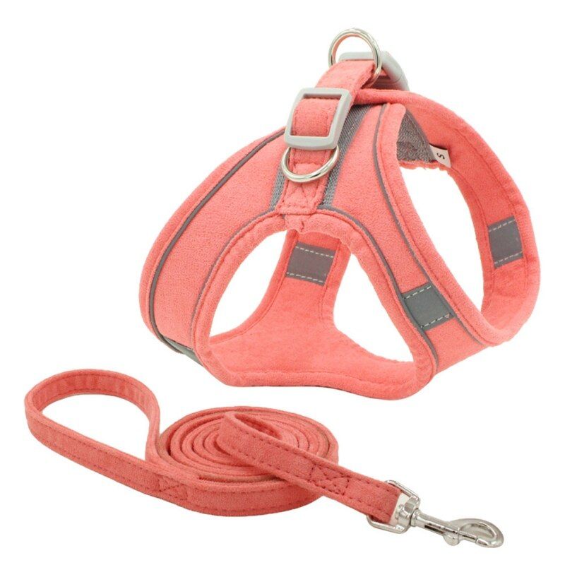 Reflective Nylon Breathable s Padded Vests Adjustable Chest S Safety Lead All Weathers Pet  Harness  Chests Harness