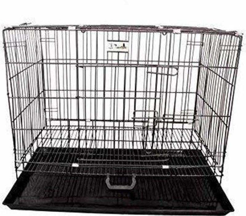 Rvpaws Dog Cage 30 Inch Black Hard Crate Pet Crate
