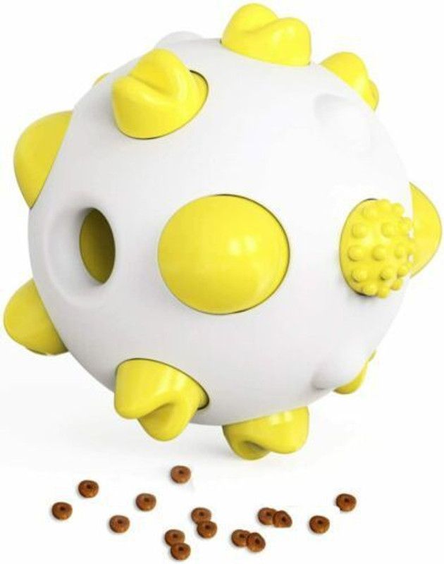 Woofy Chewing Resistant Toothbrush Interactive Dog Puzzle Spherical Shaped Chew Balls Rubber Chew Toy For Dog & Cat