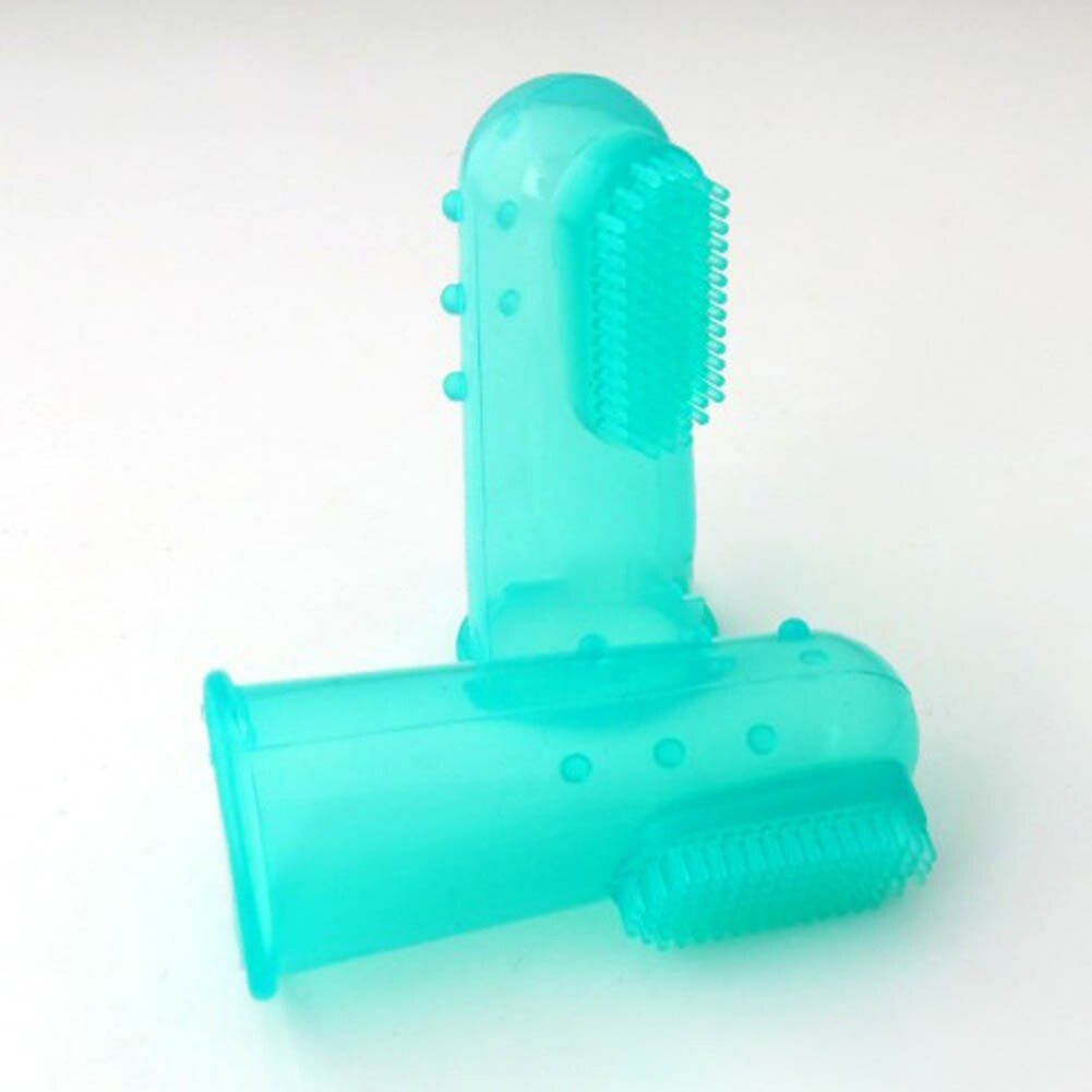 pet Finger Toothbrush  Dog Dental Care Cleaning Products Teeth Care Brush Silicone Finger Toothbrush Anti-Bite Toys Pet Supplies