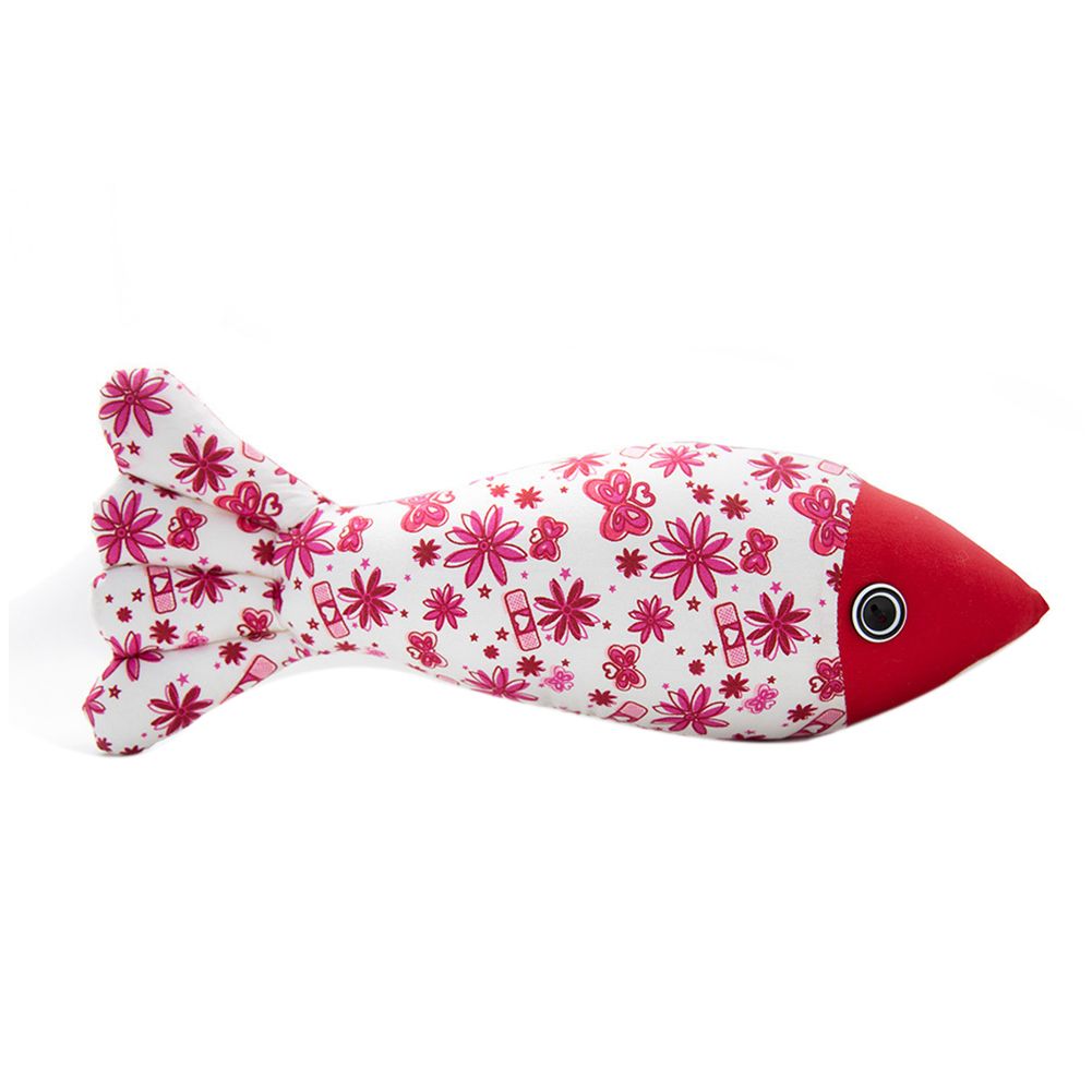 Fish Shape Catnip Pillow Cats Scratch Bite Chewing Doll Pets Interactive Toy