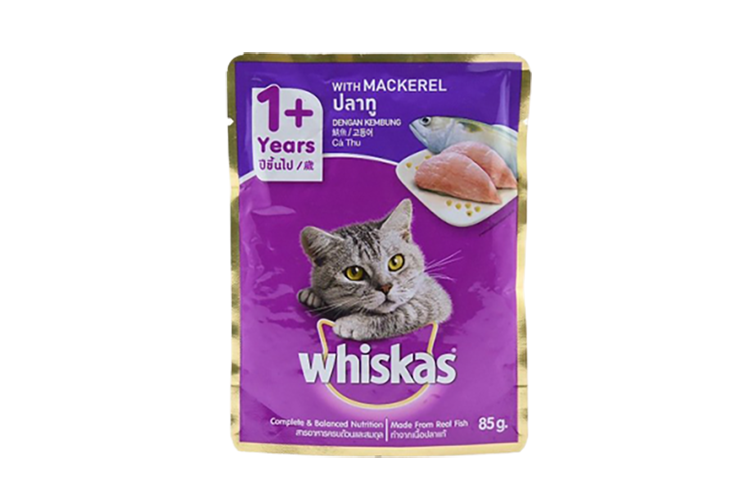Whiskas Mackerel Adult Cat Pouche 85gm