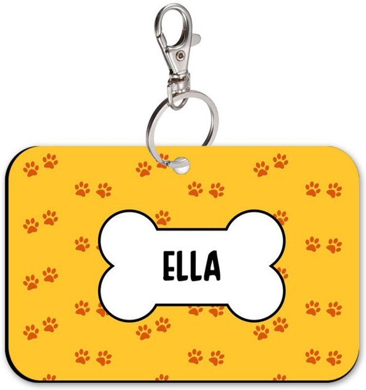SKY TRENDS Rectangle Shape Collar Locket/Pendant for Dogs & Puppy -331 Info Engraved Dog Collar Charm  (Multicolor, Rectangle)