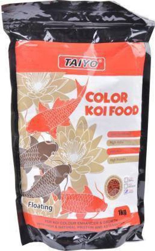 Aquax Pet Products Taiyo Color Koi Food 1 kg Dry Adult Fish Food