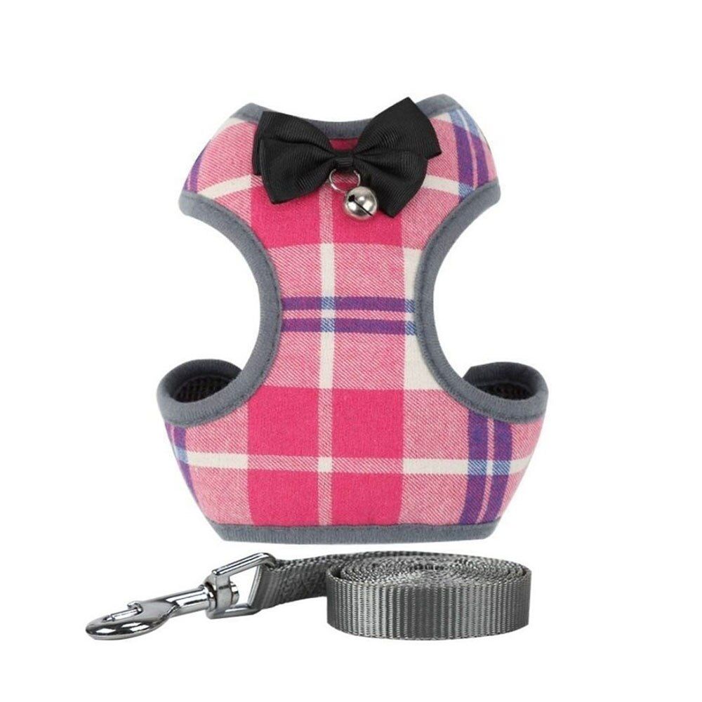 Small  Harness and Leash Set Pet  Vest Harness with Tie Mesh Padded Leads for Small Puppy s Chihuahua Yorkie Pug