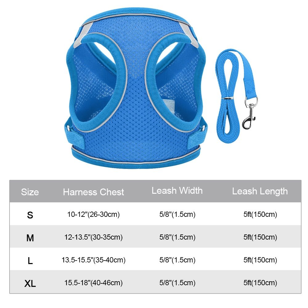 Nylon Reflective   Harness Vest Mesh Breathable French Bull Harness Puppy Small Medium s s Harness Pet ng