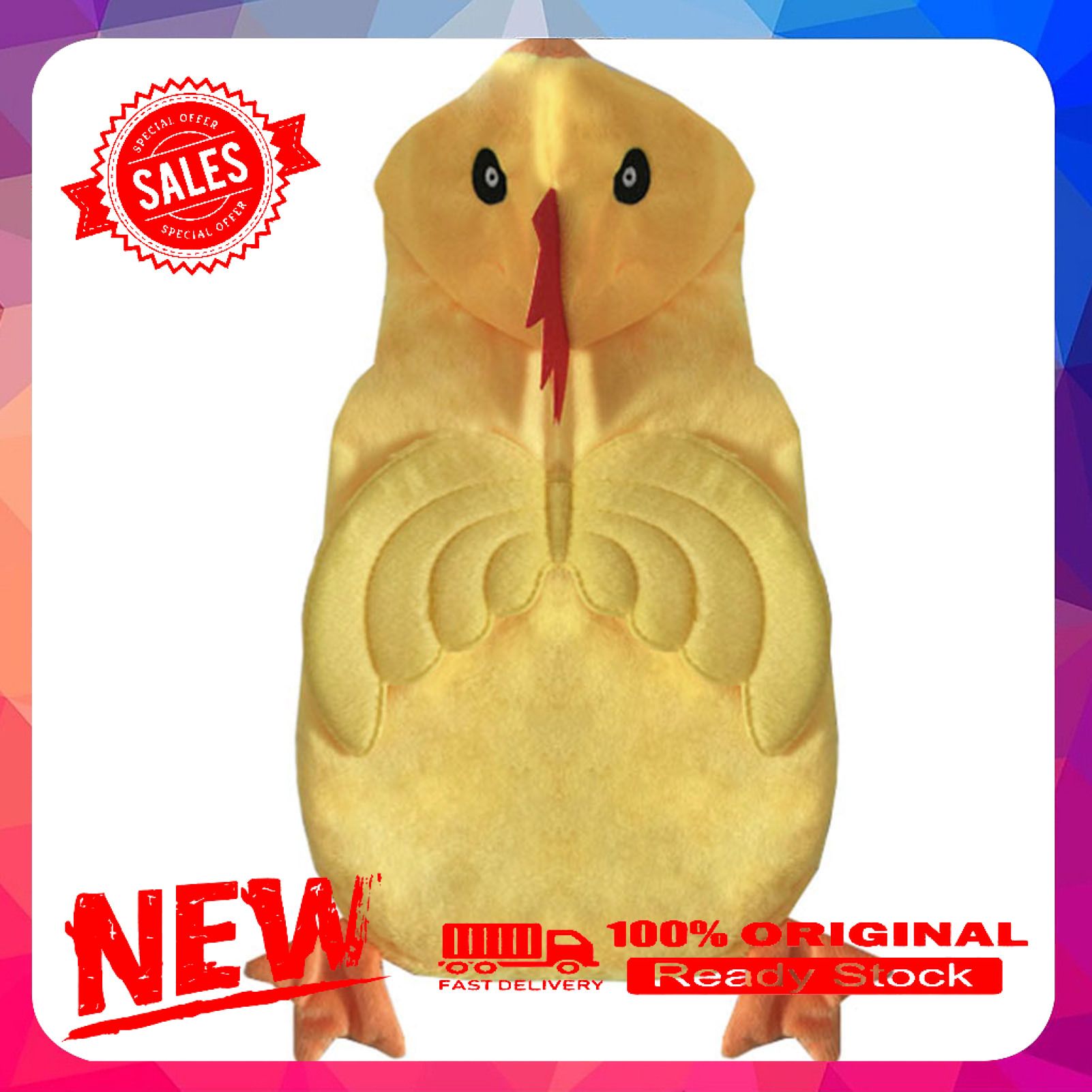 Pet Sweatshirt Cosplay Button Design Flannel Three-dimensional Chick Costume Pet Sweatshirt Pet Supplies