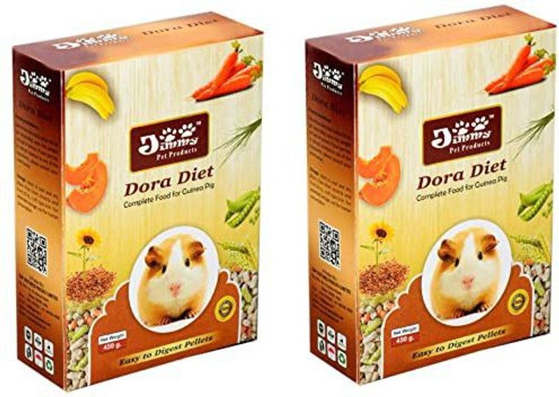 Jimmy DOra diet guinea pig 800gms 0.9 kg (2x0.45 kg) Dry Adult Guinea Pig Food