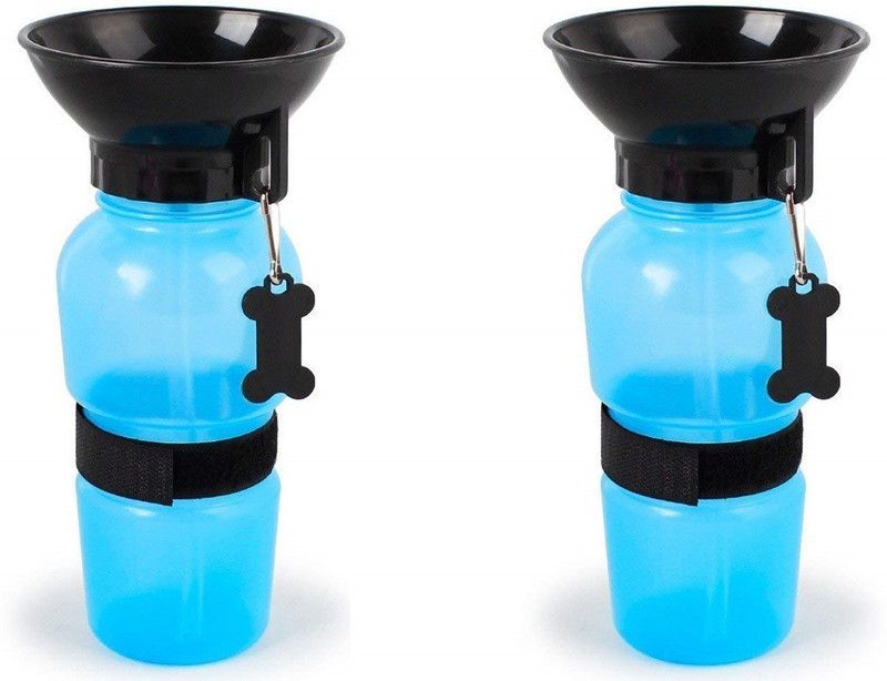 KOKIWOOWOO Round Plastic Pet Bottle  (500 ml Blue)