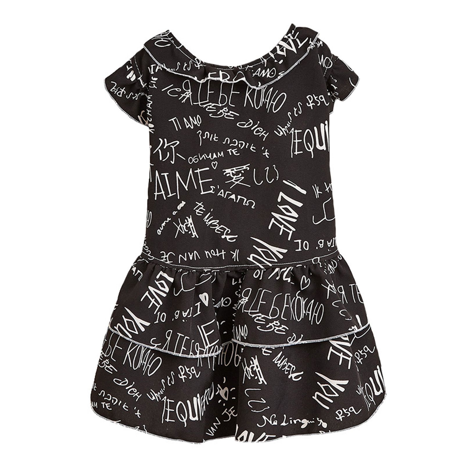Pet Clothes Charming Blk Sleeveless Printed Pet Clothes