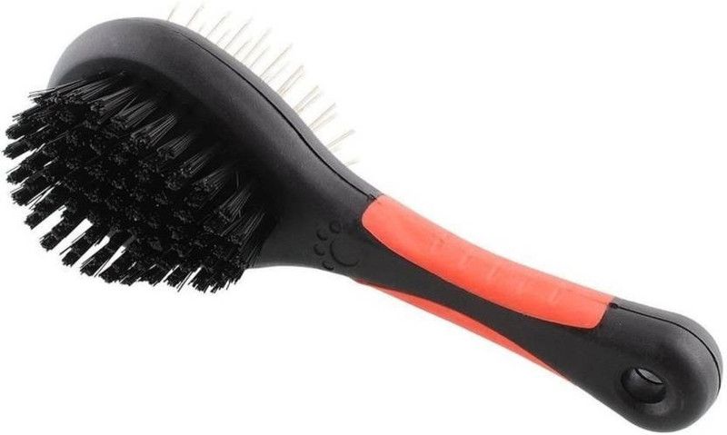 WOOFS Dog Double Sided Pet Brush Dog Hair Grooming double Sided Brush for dog Plain/ Bristle Brushes for Dog