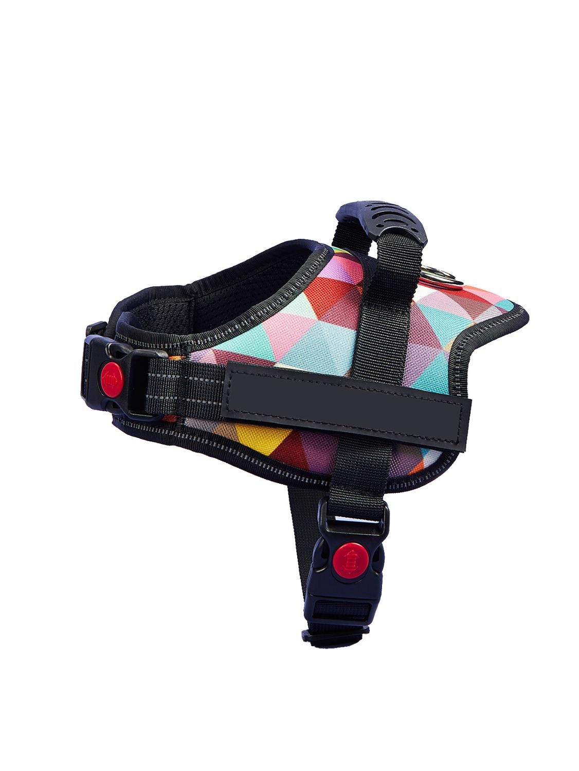 Harness with Customizable  Harness Patch，Easy Control Handle and Adjustable，Personalized Patches with Hook Backing Name