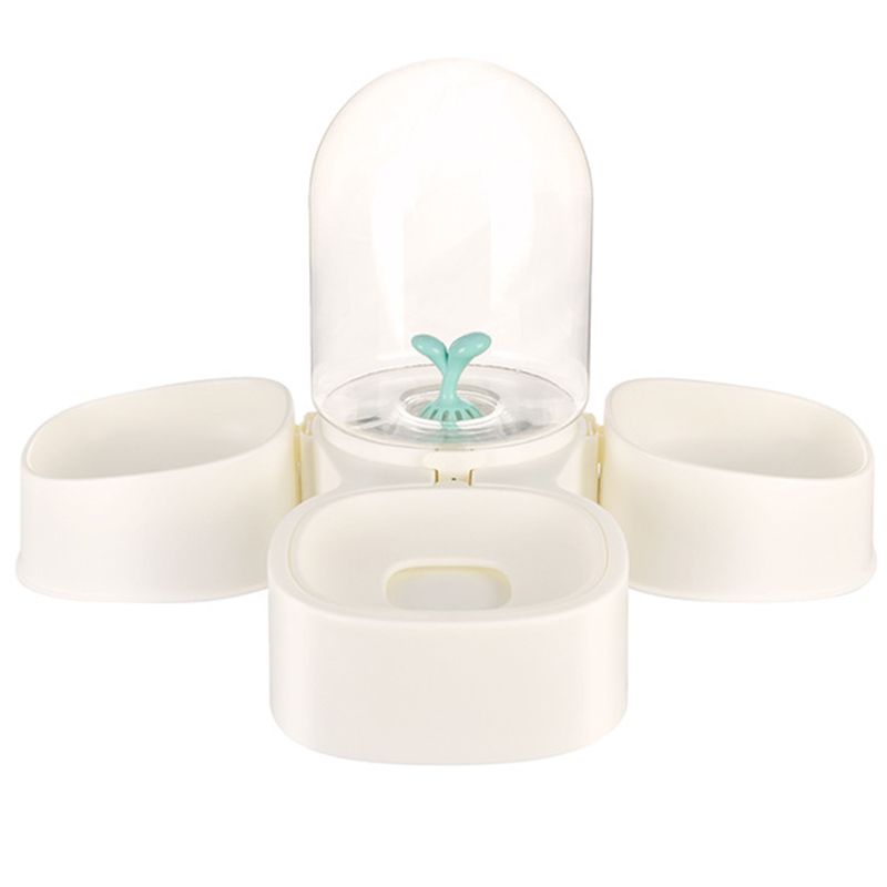 Pet Dog Cat Bowl Fountain Automatic Water Food Feeder Dispenser Container for Cats Dogs Drinking Eating Pet Supplies-A