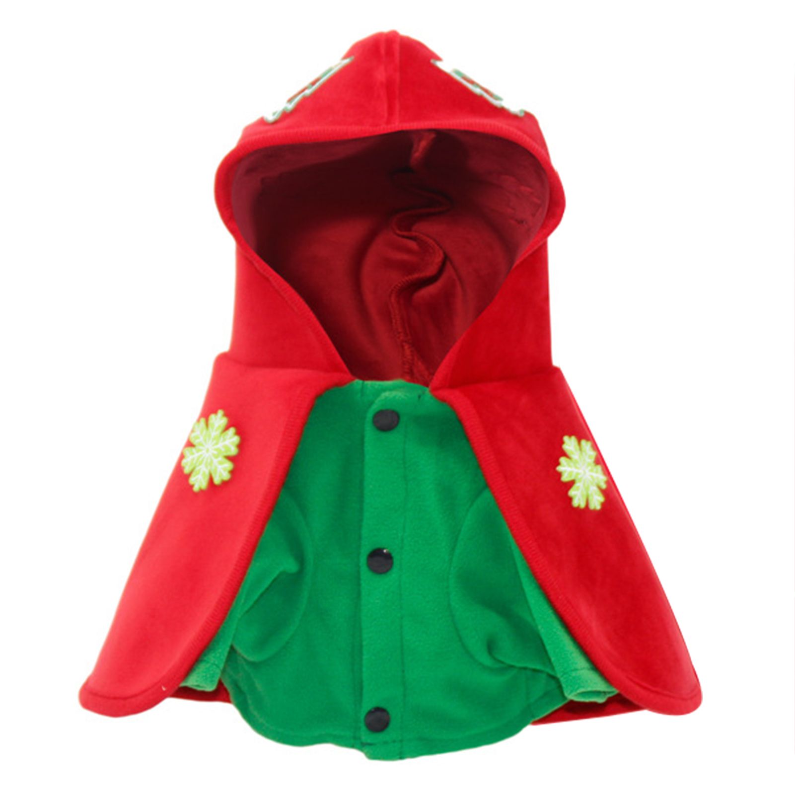 Pet Costume Button Closure Funny Dogs Hooded Cape Pet Apparel