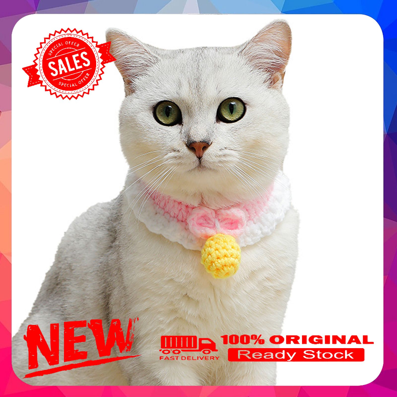 Miss cherry Dog Puppy Cat Cute Cotton Rope Collar Adjustable Necklace Neck Strap Pet Supply