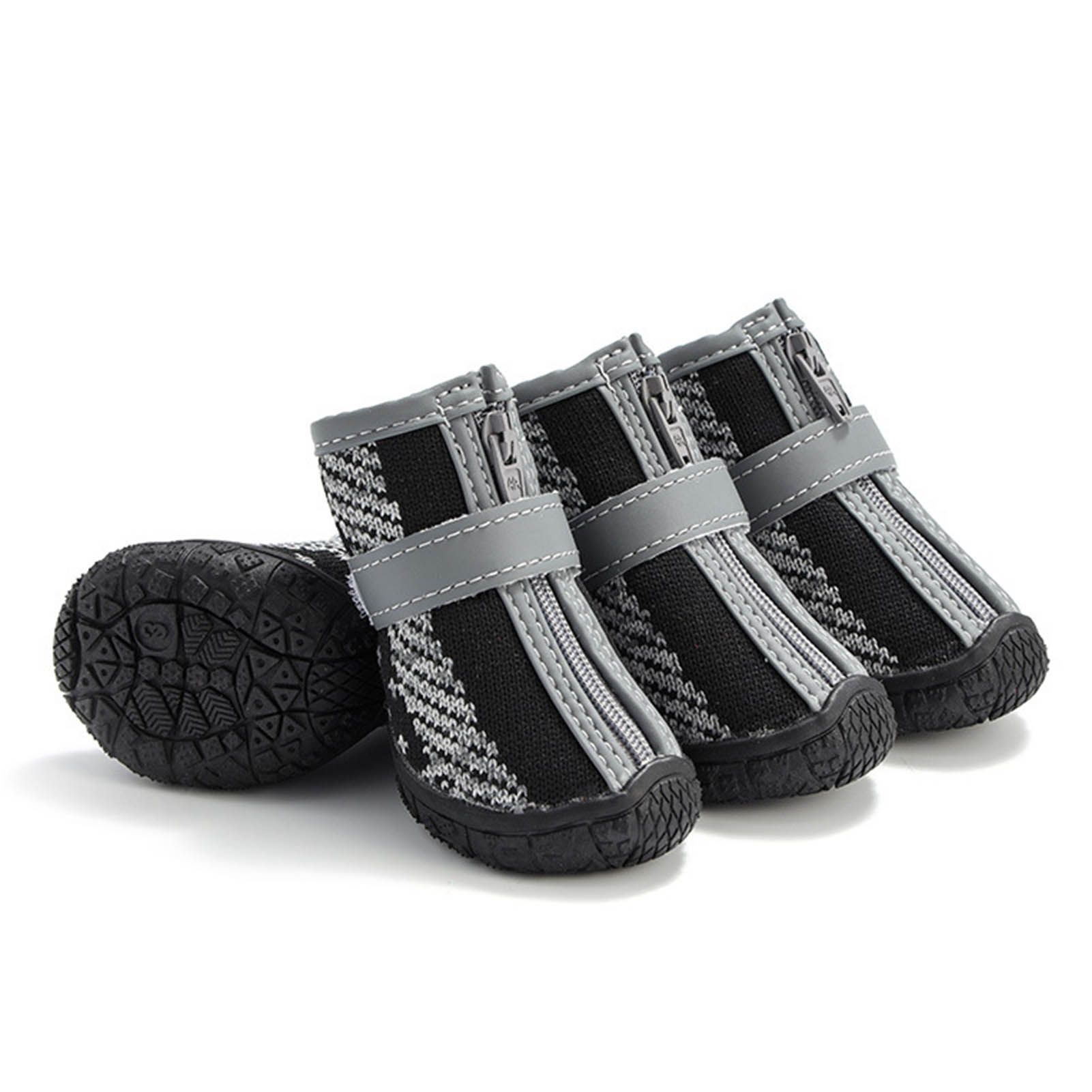 Puppy Shoes Zipper Closure Pet Dogs Mesh Sneakers