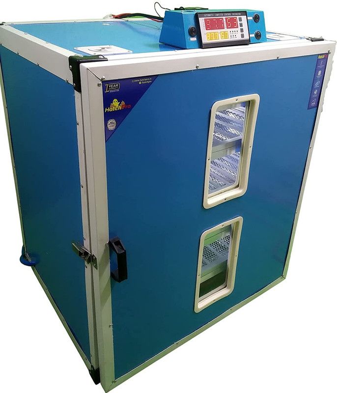 HatchPro 500 Eggs Incubator Fully Automatic with Rolling Type Aluminium Tray Egg Incubator