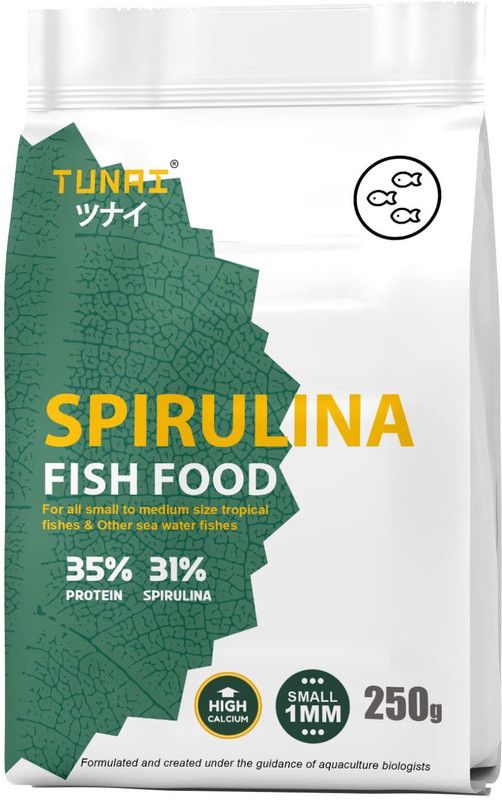 31% Spirulina Fortified Optimum Choice Fish Food For Medium Tropical Fishes 0.25 kg Dry Adult, New Born, Senior, Young Fish Food