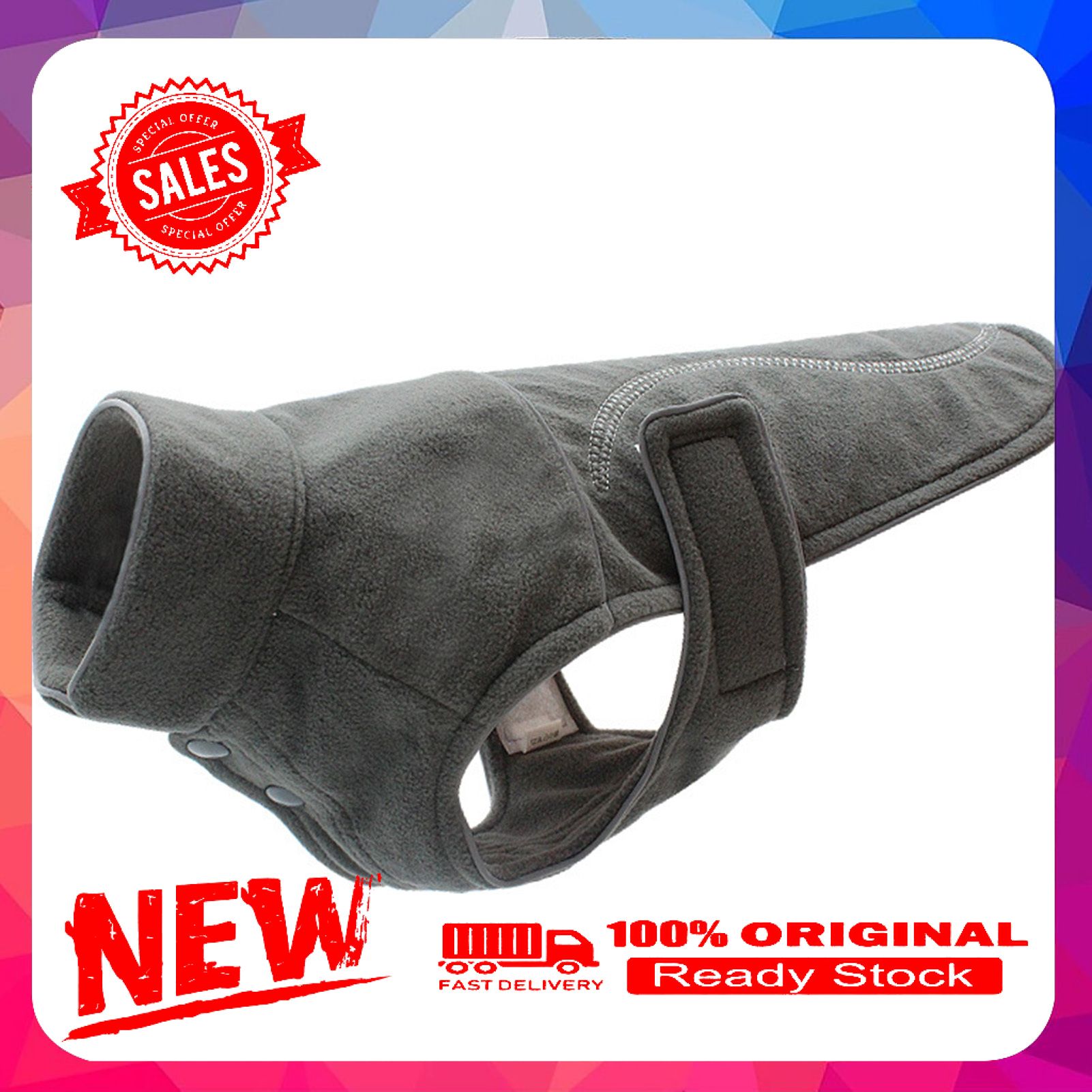 Vist Fox Winter Warm Dog Vest Windproof Reflective Strap Puppy Outfit Pet Clothes Apparel