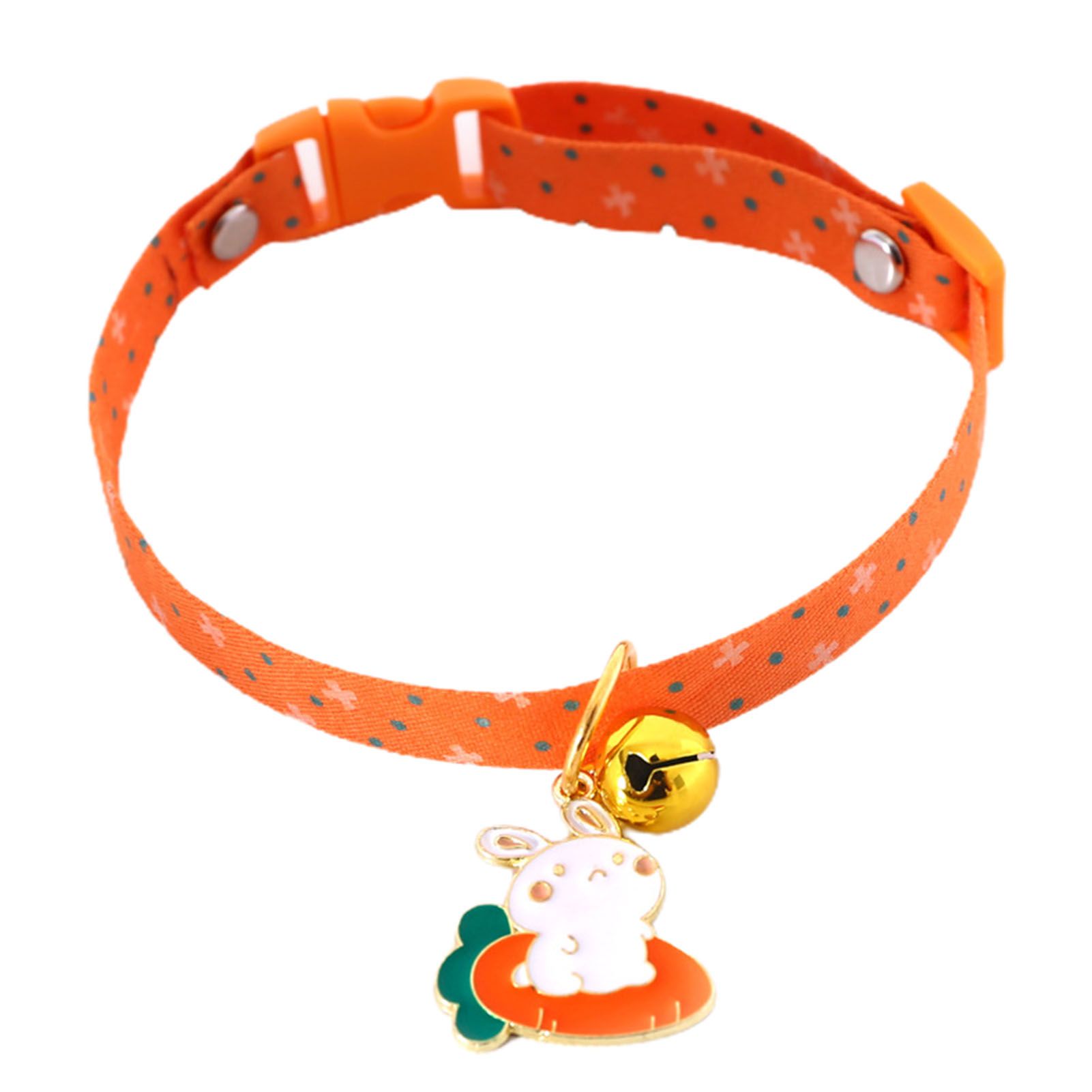 Cat Collar Pendant Decor Breakaway Pet Cats Dogs Collars with Bell