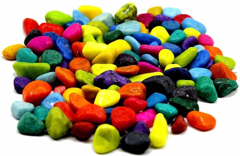 fishaquaria Gravel Unplanted Substrate  (Multicolor, 1 kg)
