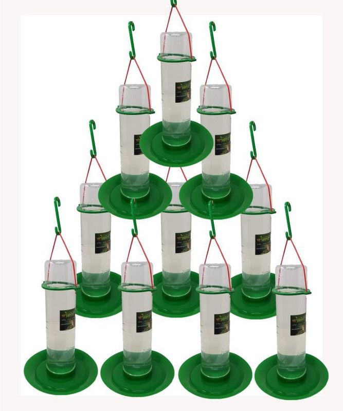 AMIJIVDAYA Large Water Feeder for Birds Window Bird Feeder Bird Feeder  (Green)