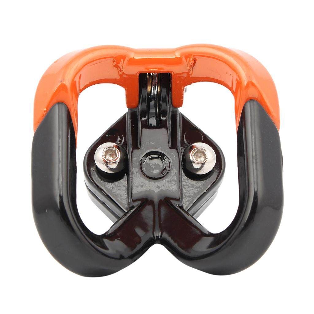 gancio per casco per moto pesanti doppio gancio per moschettone arancione