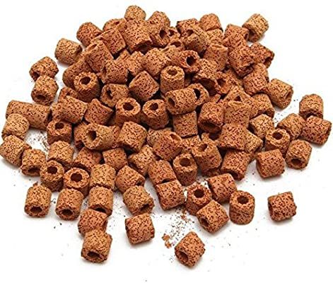 Red Porous Ceramic Ring for Aquarium Biological Filtration(250gm)