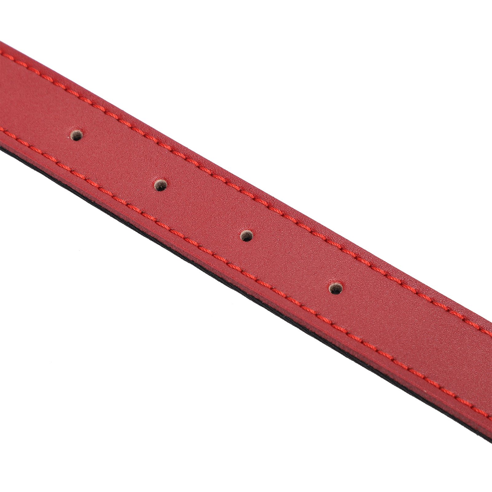 Dog Collar Engravable Comfortable Artificial Cattlehide Pet with Bronze Iron Sheet Supply