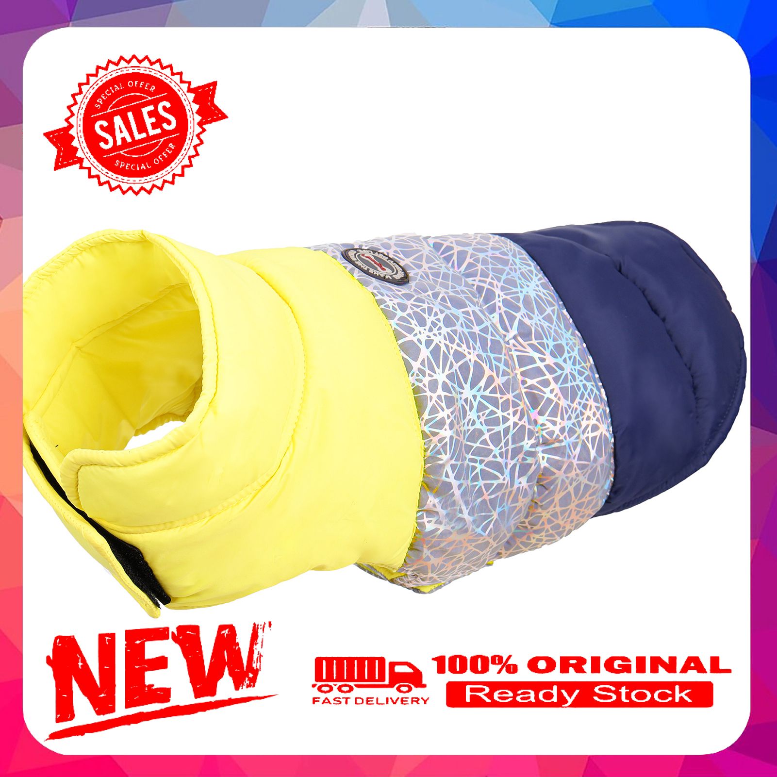 Pet Vest Double-sided Windproof Waterproof Thickened Pet Dogs Coat Costume for Winter