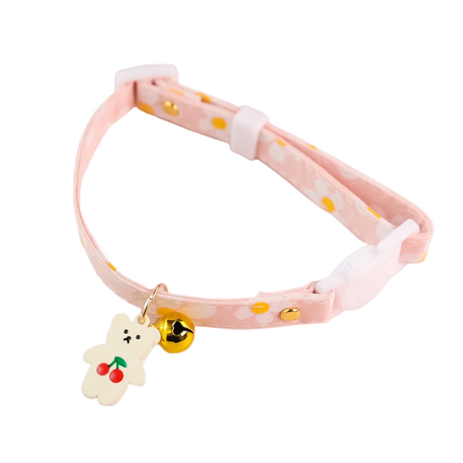 Kitten Collar Reusable Dots Pattern Ribbon Cute Puppy Collar