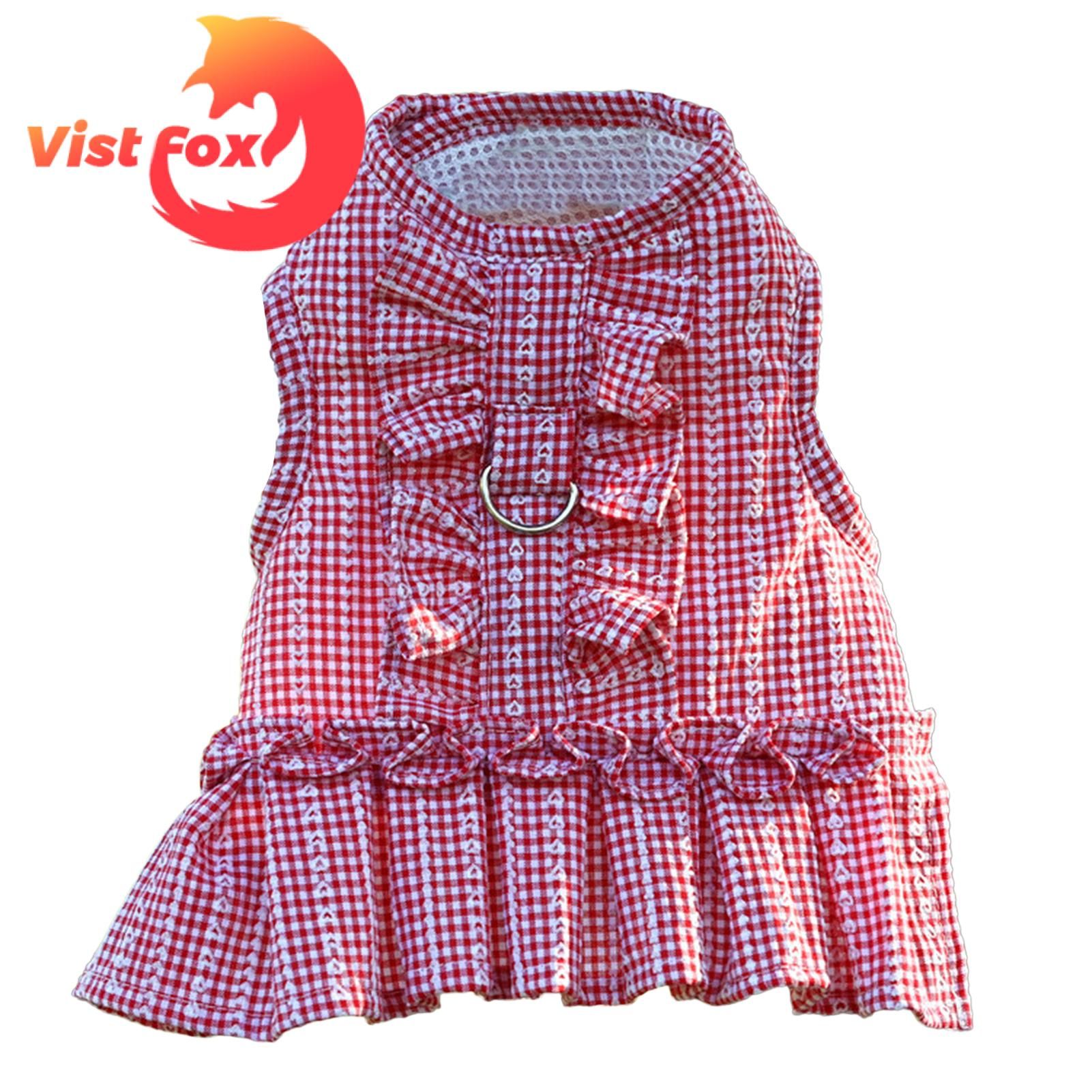 Vist Fox Harness Leash Set Adorable Le Floral Printed Pet Harness Vest
