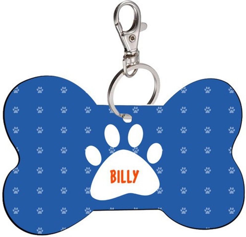 SKY TRENDS Bone Shape Collar Locket/Pendant for Dogs & Puppy -514 Info Engraved Dog Collar Charm  (Multicolor, Bone)