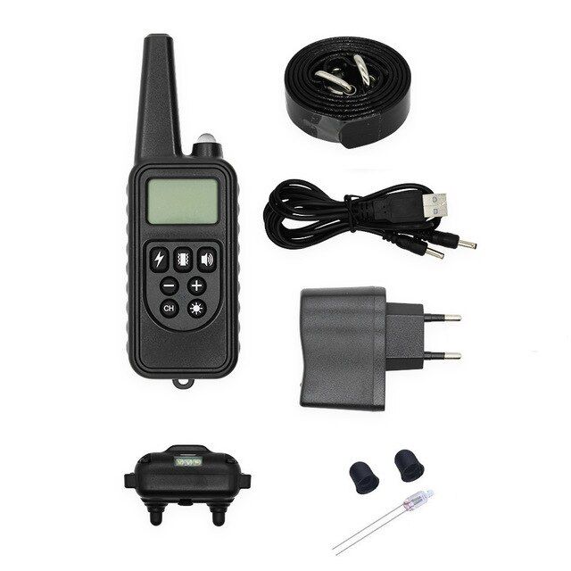 800m Pet Remote Control Shock Vibration Beep With LED Display Electric  Training Collar Waterproof Rechargeable For All Size For 2 s