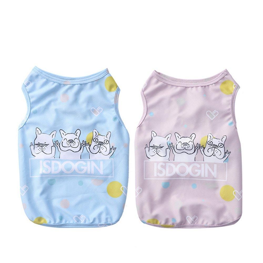 JO Dog Clothes Spring Summer Thin Pet Vest Pet Cool Coat Cooling ClothesPink Xl - Pink XL