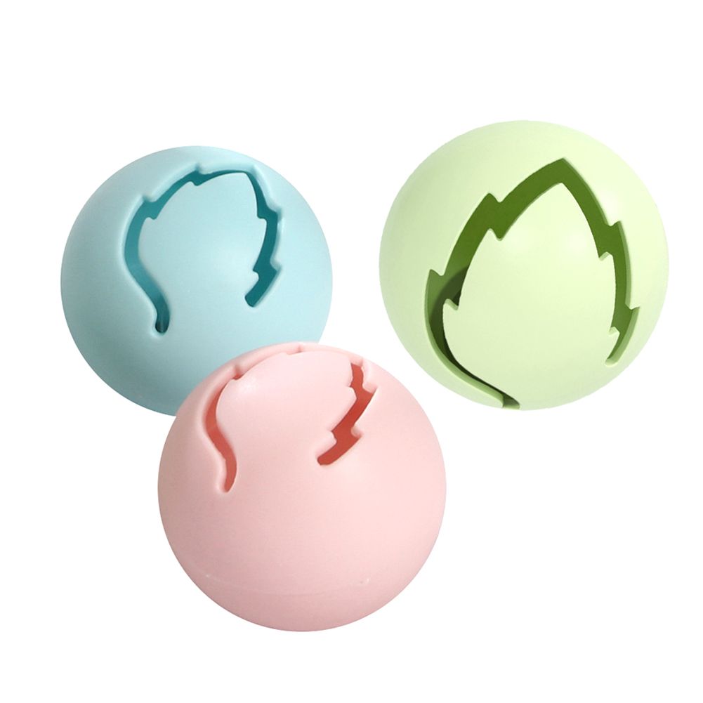 3Pcs/Set Maple Leaf Catnip Bell Flash Cat Toy Ball Teasing Bite Interactive Toy