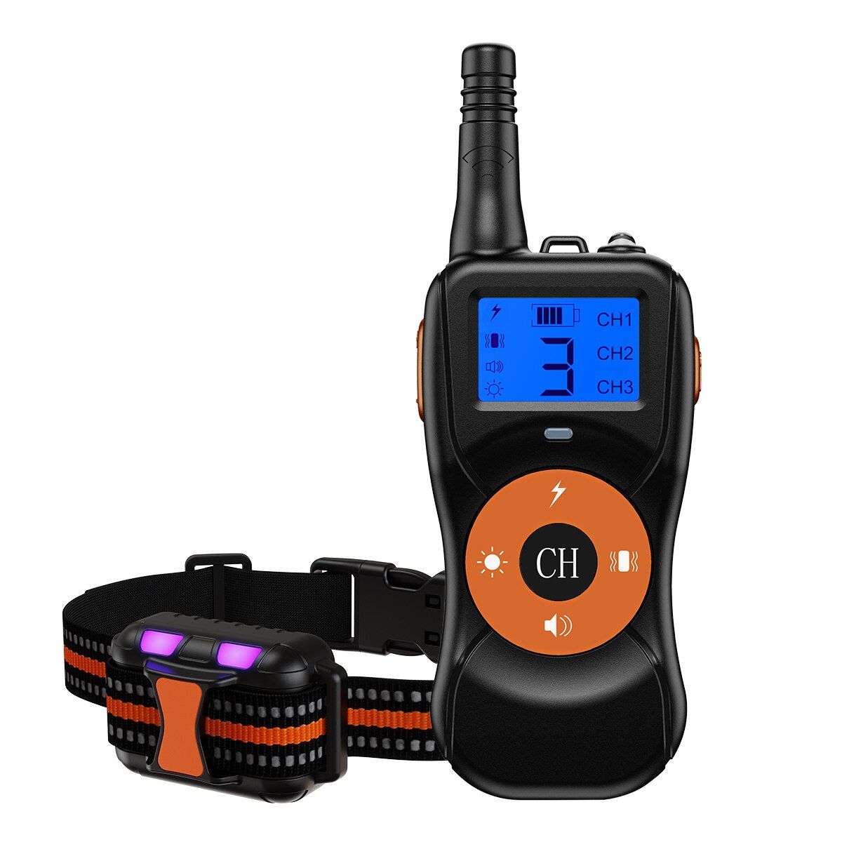 800M  Training Collar Automatic  Training Anti Bark Collar Waterproof Beep Vibration shock Rechargeable  Collar 40% OFF 800M O.