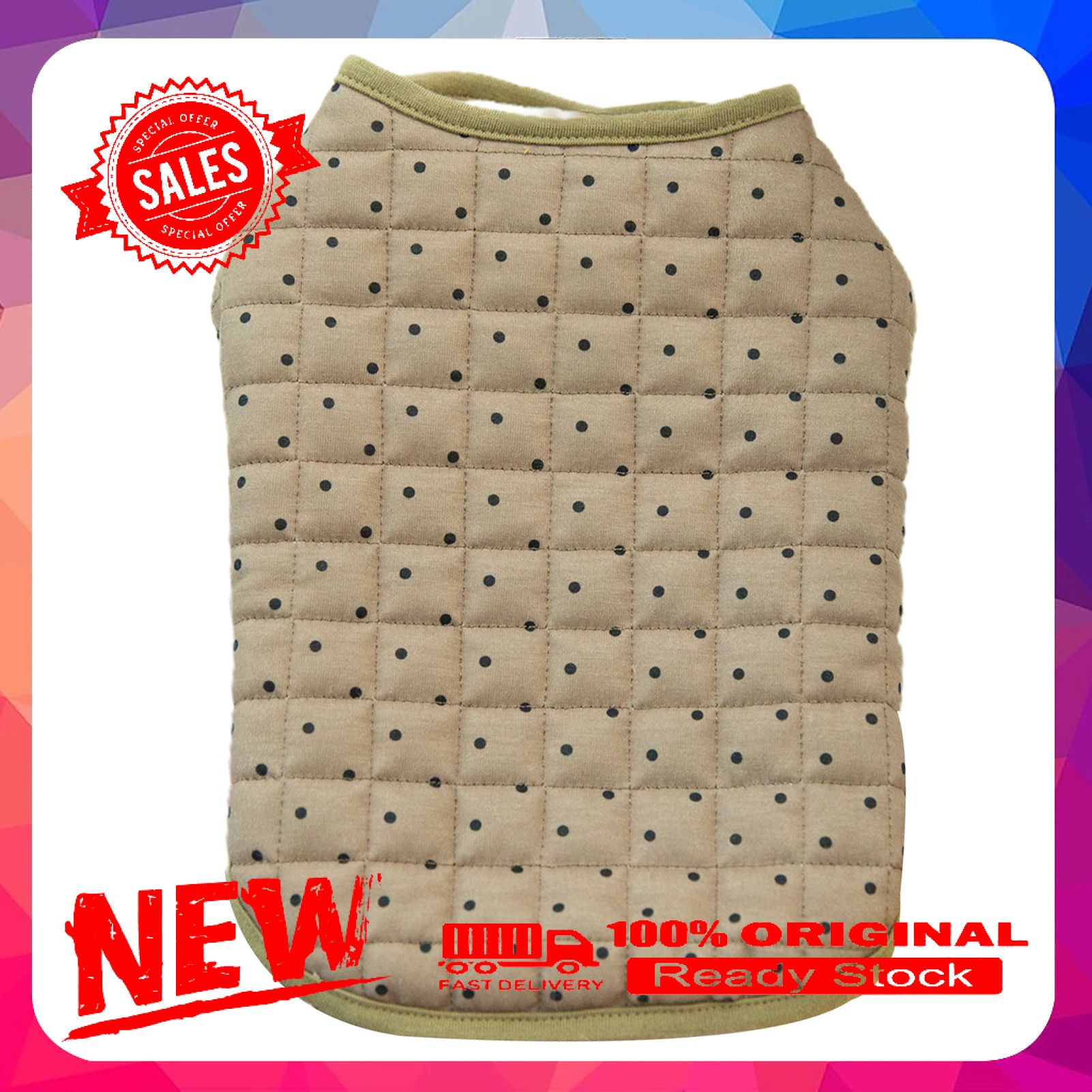 Pet Costume Dot Pattern Keep Warmth Skin-friendly Fashion Pet Dogs Coat Outfits Pet Accessories