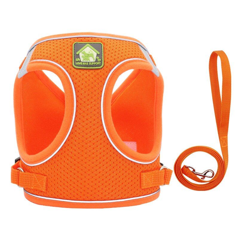 Reflective and Breathable  Collar  Sling S Nylon Mesh for Chihuahua Pug Small Medium ng Lead Rope