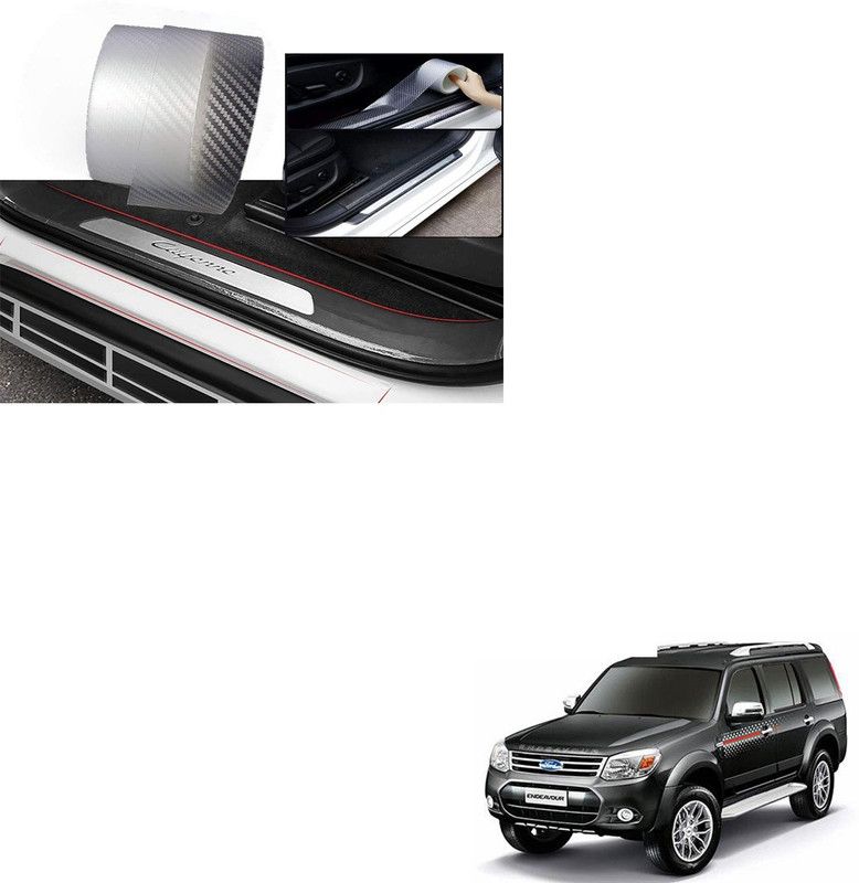 SEMAPHORE Anti-Scratch Anti-Collision Adhesive Car Door Edge Guard Protector Strip Scuff Plate Protectors Carbon Clear Tape 5 cm Width x 5 Meter Length for Ford Endeavour Car Pet Door Protector